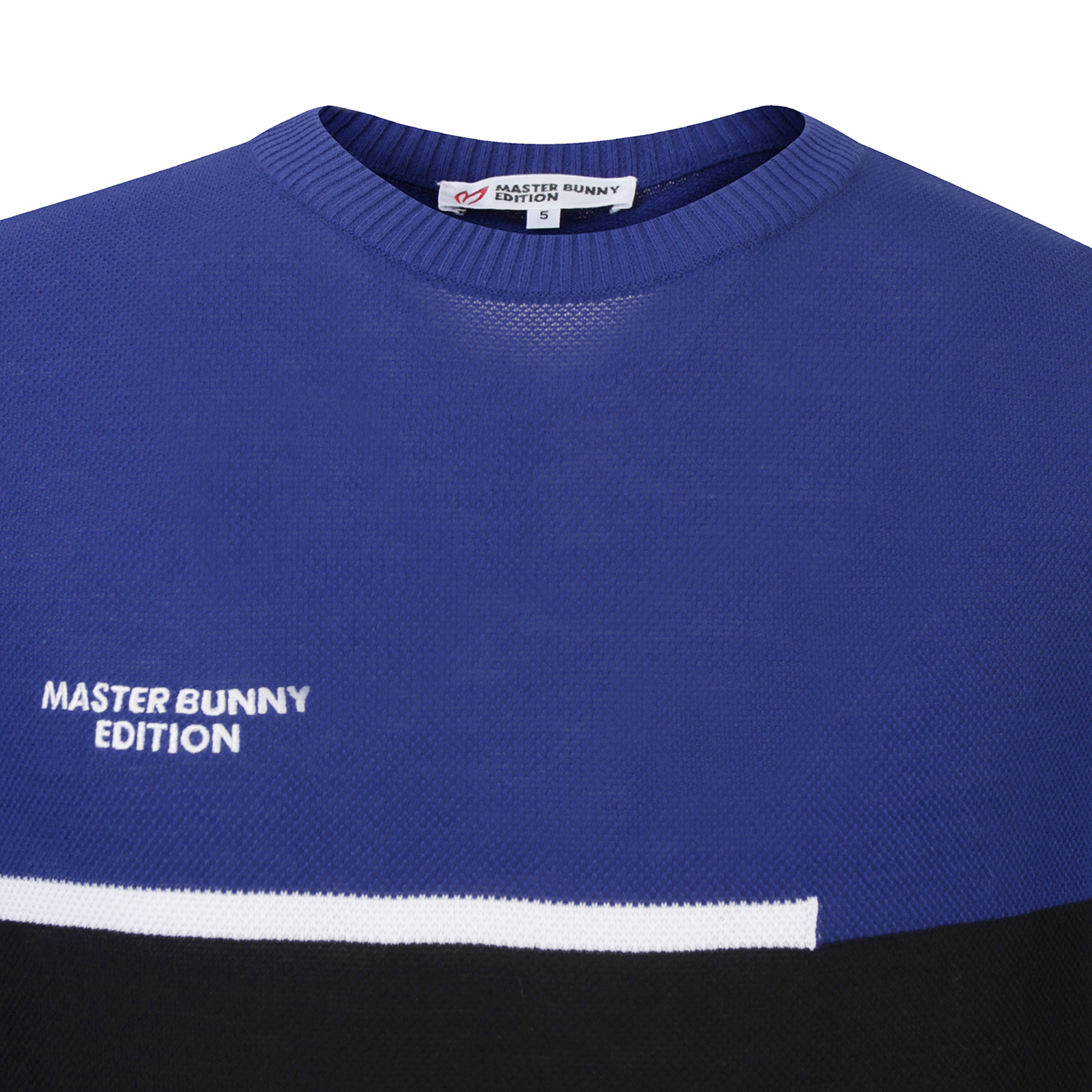 マスターバニー] メンズカラーブロックロゴ刺繍長袖ニット 【公式通販】